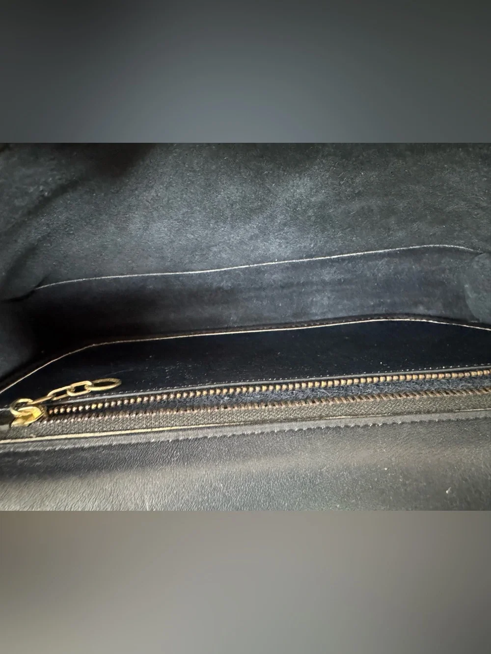 Vintage Coach Envelope Clutch, 9810, Navy